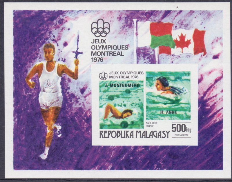 Madagascar. 1976. bl16 822-26 5LB. Sports OI. MNH.