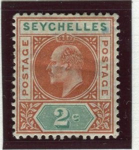 SEYCHELLES; 1906 early Ed VII issue fine Mint hinged Shade of 2c. value