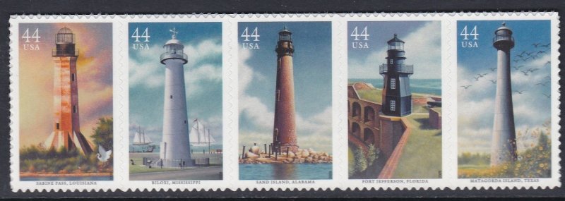 4413a Gulf Coast Lighthouses MNH