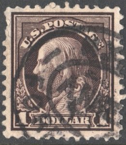 SC#518 $1.00 Franklin Single (1917) Used