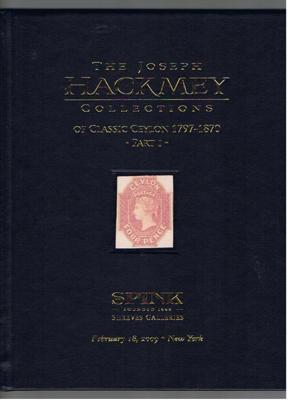 JOSEPH HACKMEY COLLECTION OF CLASSIC CEYLON