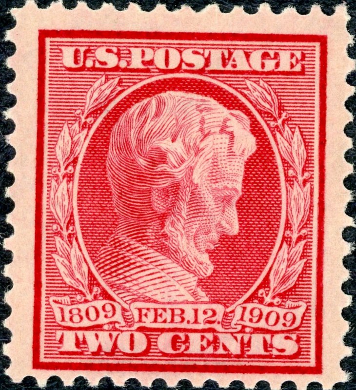 #367 – 1909 2c Lincoln, carmine, perf 12. MH OG.