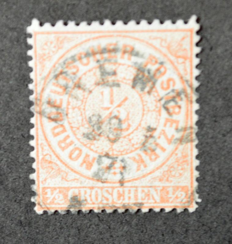 N German Confederation, Scott #15, cancelled