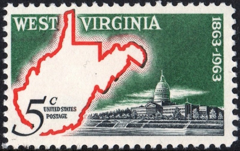 SC#1232 5¢ West Virginia Statehood Issue (1963) MNH