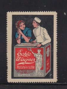 German Advertising Stamp - Genuine Wagner Holstein Butter