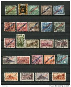 Germany SAAR 1922-9  Accumulation Used Overprint Dienstmarke