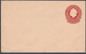 AUSTRALIA QE 3½d envelope fine unused......................................53773