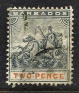 STAMP STATION PERTH -Barbados #73 Definitive Used - Perf.14 - Wmk.2 CV$1.25