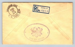 1958 Ghana - Talking Drums of Ghana - Typed Address - Block of 4 - F5563