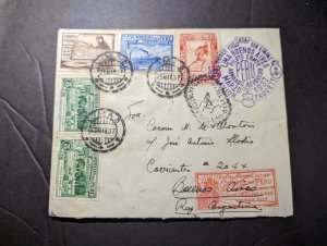 1937 Peru Airmail First Flight Cover FFC Lima to Buenos Aires Argentina