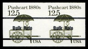 United States, 1930-Present #2133b Cat$40, 1985 12.5c Pushcart, imperf. horiz...