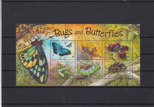 Australia Bugs & Butterflies Mint Never Hinged Stamps Sheet ref 22066