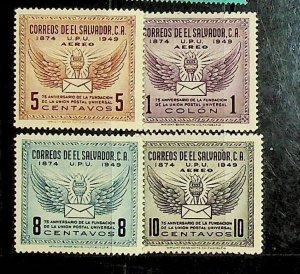 SALVADOR Sc 613,C122-4 NH ISSUE OF 1949 - UPU - (JS23)