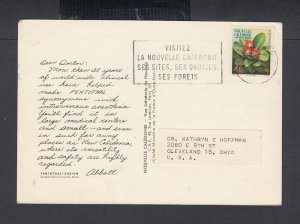 NEW CALEDONIA c1970s DEAR DOCTOR ABBOTT LABS ADVERTISING POSTCARD TO OHIO USA