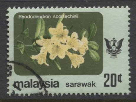 STAMP STATION PERTH Sarawak #253 Flowers FU