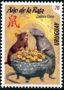 2020 Uruguay Year of the Rat (Scott 2702) MNH