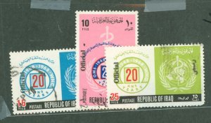 Iraq #O222-O224 Used Single (Complete Set)