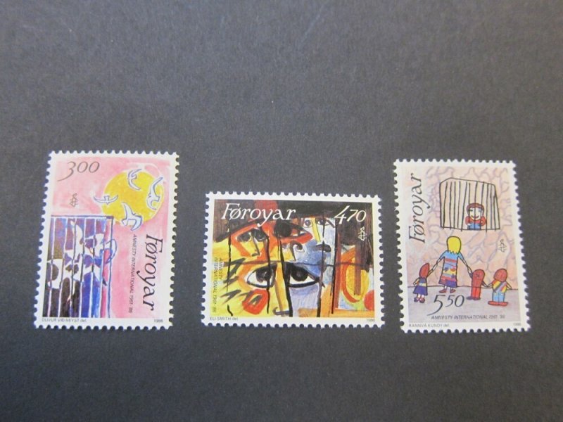 Faroe Islands 1986 Sc 145-47 set MNH