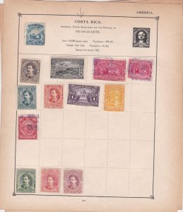 costa rica stamps page ref 17596