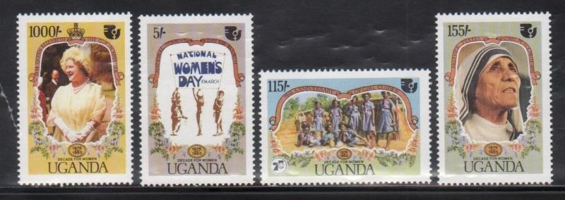 Uganda 463-66 International Women's Day Mint NH