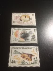 French Polynesia sc 200-202 MNH fish