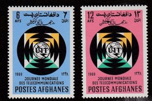 Afghanistan # 808-809, World Telecommunication Day, Mint LH