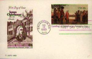 United States, Government Postal Card, First Day Cover, Georgia