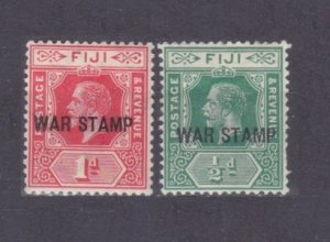 1916 Fiji 69-70 King George V - Overprint