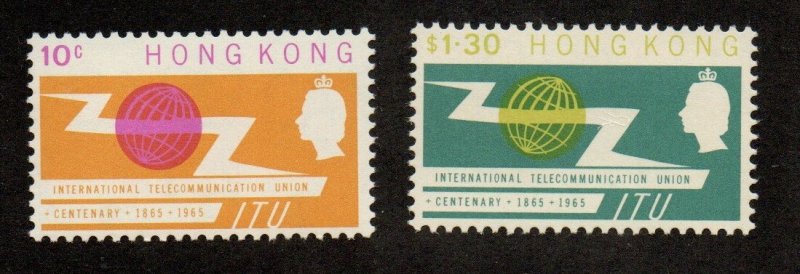 HONG KONG 221-222 Set Mint Never Hinged