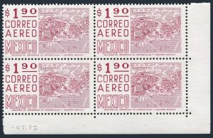 Mexico C447 block/4,MNH.Michel 1449X. Guerrero,Acapulco waterfront,1975.