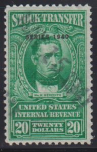 US Revenues #RD85 Used VF $20 Series 1940 Cat Value: $125