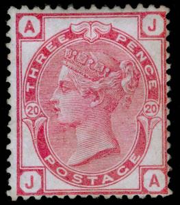 SG143, 3d rose plate 20, M MINT. Cat £850. JA