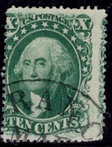 US Stamp #31 10C Washington Type I USED SCV $1100. DEEP Color.