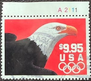 US Scott # 2541; used $9.95 Eagle from 1991; VF/XF; off cover