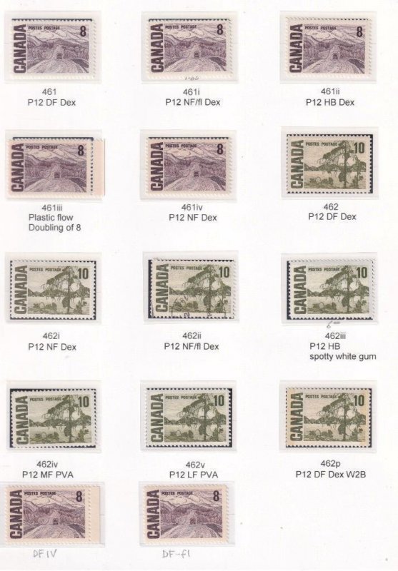 CANADA SELECTION OF CENTENNIALS MNH,PRE-CANCELLED,GUMS,PERFS ETC HIGH CAT VALUE 