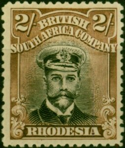 Rhodesia 1918 2s Black & Brown SG273 Fine MM (6)