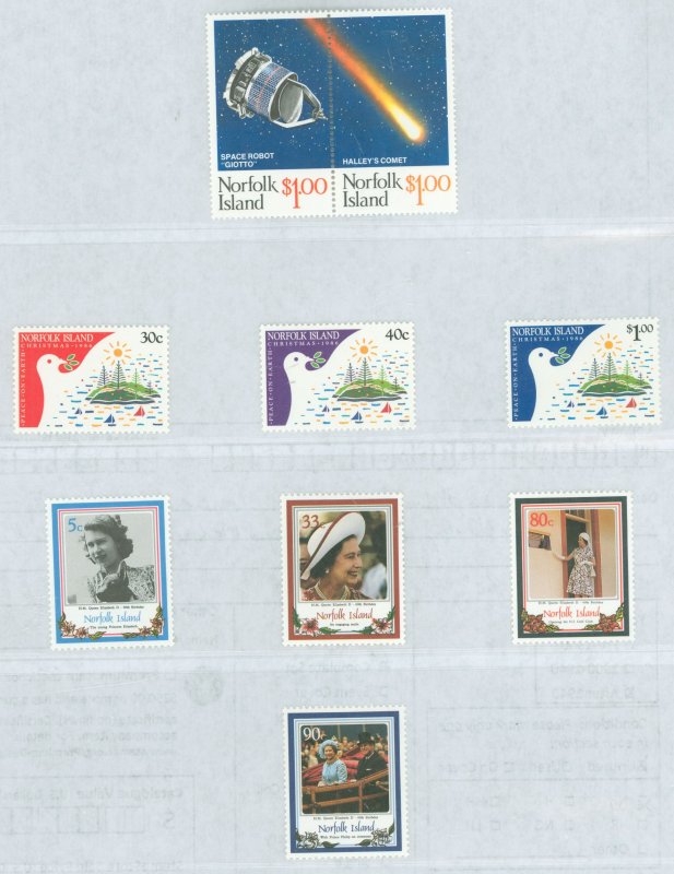 Norfolk Island #381/385-391 Mint (NH) Single (Complete Set) (Queen) (Royalty)