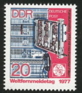 German DDR  Scott 1813 Telecommunication stamp 1977 MNH**