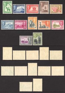 Gold Coast SG135/46 1948 KGVI Set of 12 Wmk Mult Script CA M/M