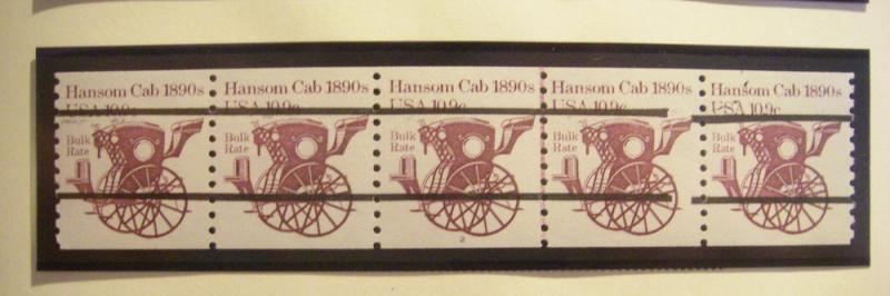 Scott 1904a, 10.9c Hansom Cab, PNC5, #2, Gap 1R, CV $75