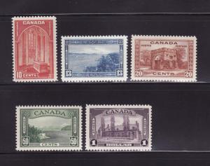 Canada 241-245 Set MH Various