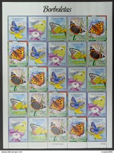 2014 Sao Tome & Principe Butterflies Fauna #5579-83 ! Unique Big Sh ** Qw81