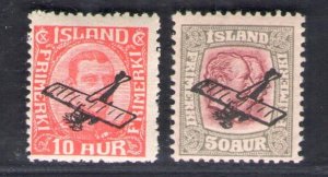 1928/29 Iceland, n. 1/2 - Airmail - MNH**