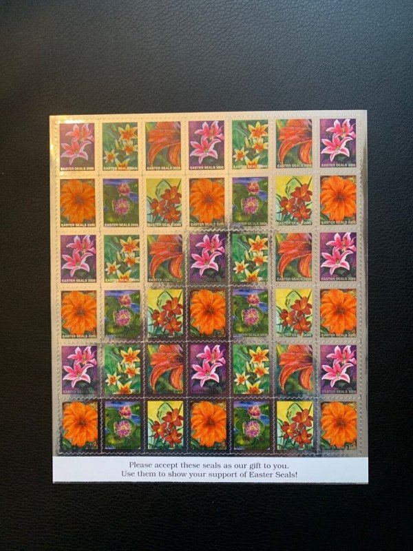 Easter Seals stamp sheet of 42,  MNH