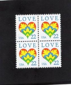 2248 Love, MNH blk/4