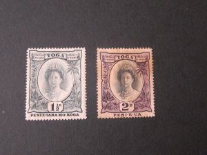 Tonga 1920 Sc 54,56a MH