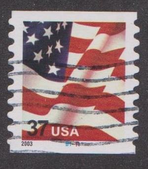 US #3633A Old Glory Used PNC Single plate #B1111