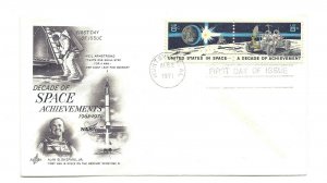 1434-5 Space Achievement Artcraft pair FDC Huntsville