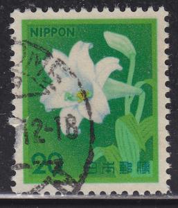 Japan 1423 Used 1980 White Trumpet Lily