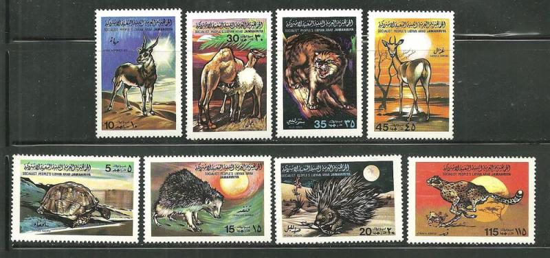 Libya 797-804 MNH Wild Animals scv 9.55